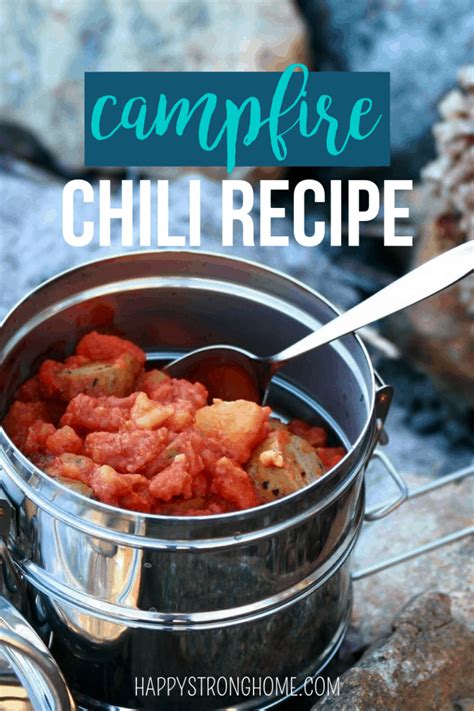 The Comforting Aroma of Forest Chili over a Campfire
